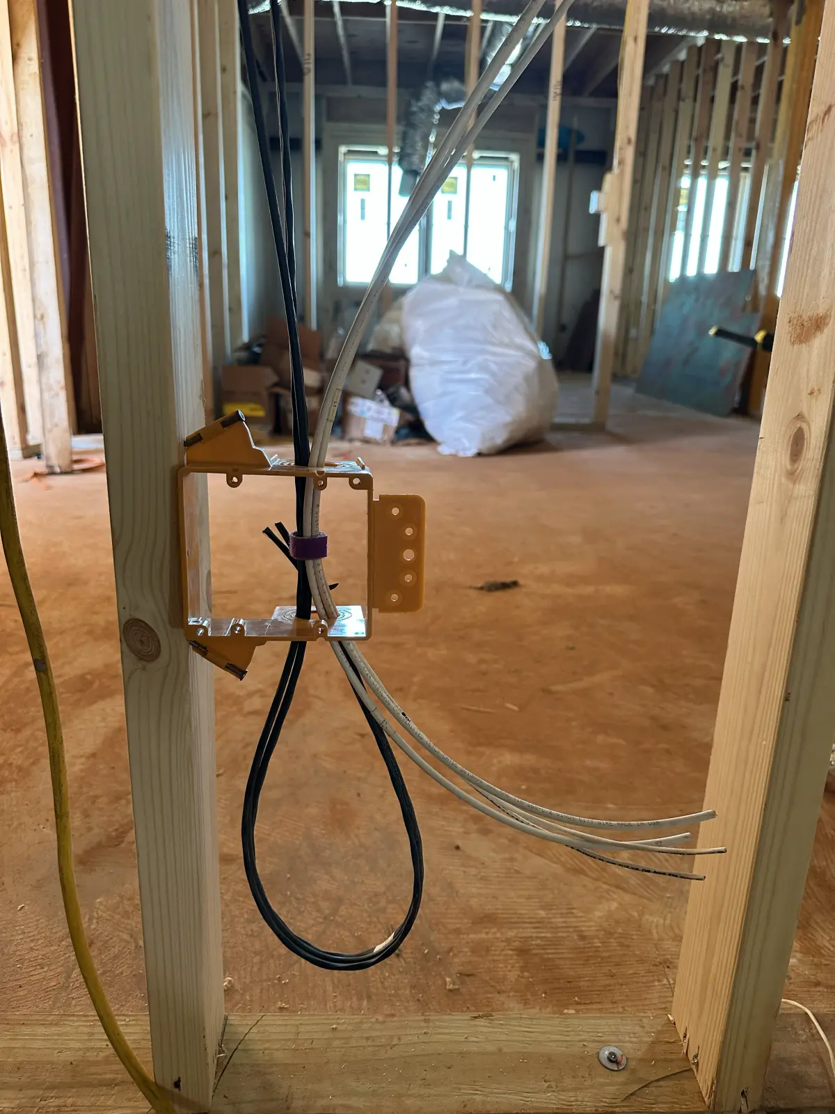 Structured cabling rough-in and pathway preparation